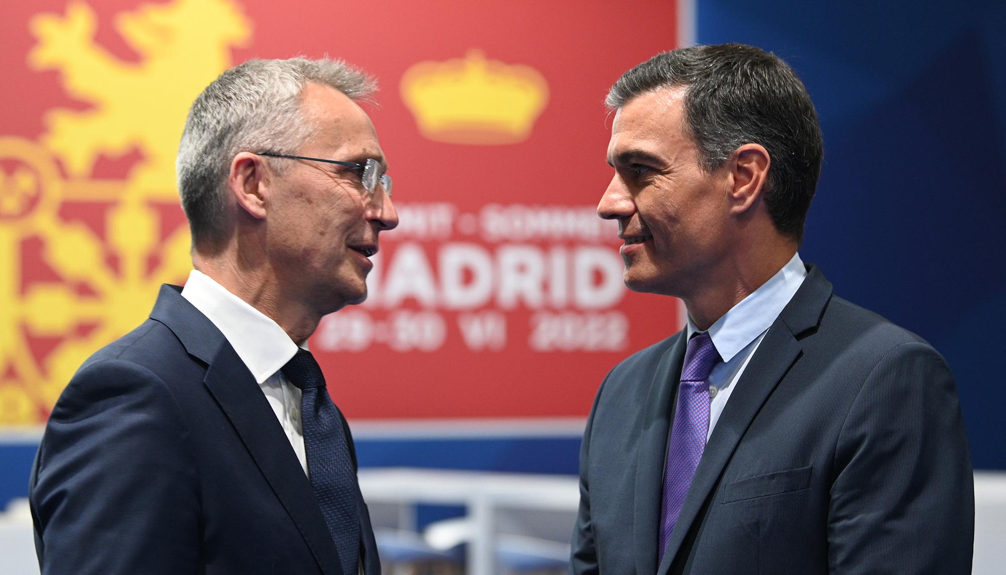 Pedro Sánchez Cumbre de la OTAN Jens Stoltenberg - 3